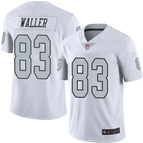 Men Oakland Raiders Limited White Darren Waller Jersey NFL Football #83 Rush Vapor Untouchable Jersey